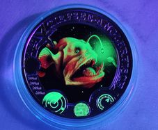 Austria 3 Euro Base Metals Uncirculated Coin 2023 - Deep-sea Anglerfish - Luminous Marine Life