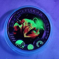 Austria 3 Euro Base Metals Uncirculated Coin 2023 - Deep-sea Anglerfish - Luminous Marine Life