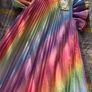 8-9years, With Tags H&M Rainbow Pleated Chiffon Dress Image 2