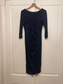 Evening  Blue Glitter Dress BNWOT