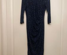 Evening  Blue Glitter Dress BNWOT