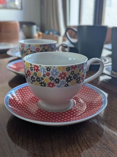 cups and saucers
