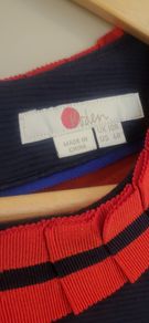 Boden Navy & Red Dress