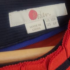 Boden Navy & Red Dress