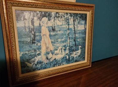 Nation gallery of Ireland print of "Goose Girl"