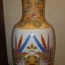 Large Antique Hand Painted Chinese Vase Image 3