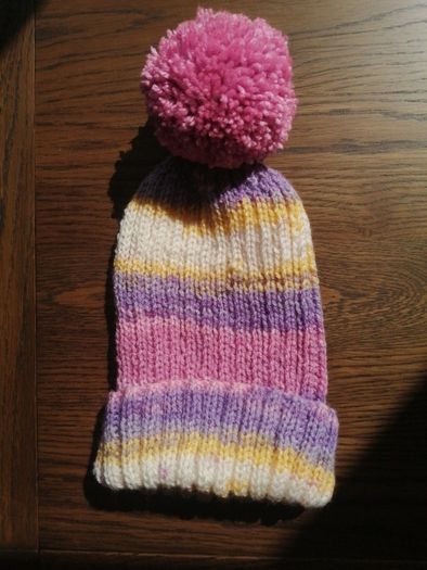 hand knitted adults bobble hats