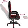 Computer Chair, Gaming Executive With Footrest Red Image 3