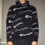 Navy Champion Hoodie Image 2