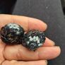Vintage Black Sequin Earrings Image 3