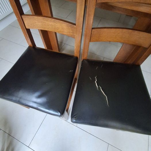 Solid wood kitchen table and chairs