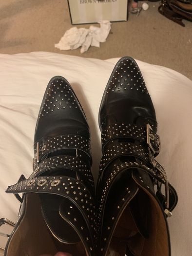 Studded ankle boots