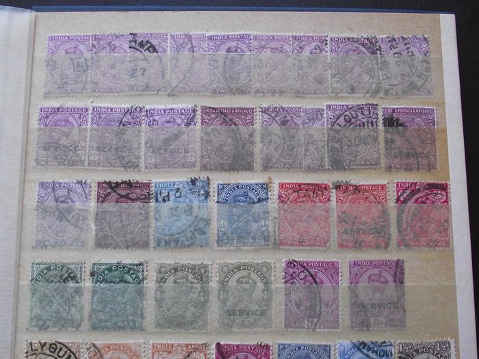 A nice collection of Stamps from India, presented in the album #7