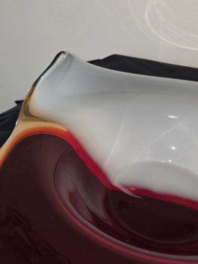 Large Art Glass Bowl - Hand Blown