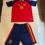 Spain Home Football Kit Age 12-13 World Cup Jersey & Shorts BNWT Image 3