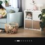 shelving unit ikea with 4 boxes Image 3