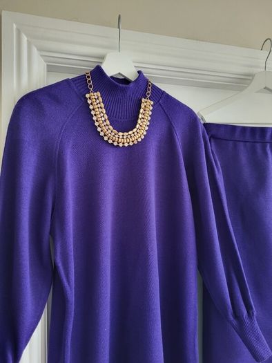 ARA Vintage two piece high neck and SKIRT co-ord Sz 10uk