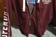 superdry maroon small medium large hoodie