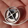 Stunning Sterling Silver Polished Agate Geometric Pendant set Image 6
