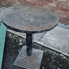 iron cast garden table
