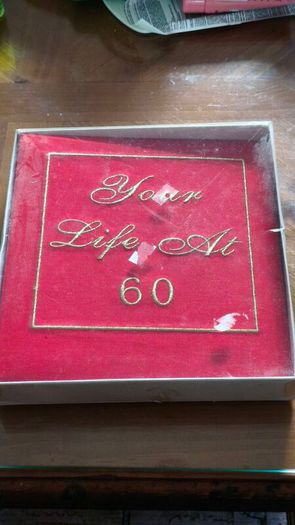 Your life at 60 Birthday big red photo album