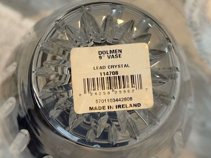 Waterford Crystal : Dolmen 9" vase