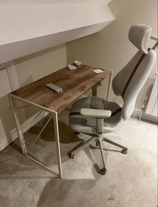 Home office desk and chair