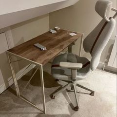Home office desk and chair