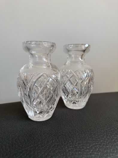 Heritage Irish Crystal small bulbous crystal vase.