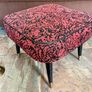 Vintage Rare Mid Century Sherborne Style Footstool with Atomic Legs 1960s Image 8