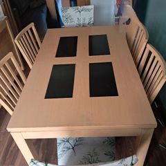 Dining table and 6 chairs