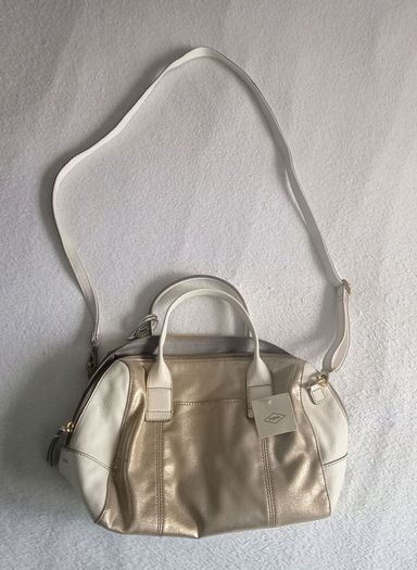 Vintage Fossil Leather Satchel Bag.