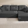 Corner Sofa No Assembly Vacuum Packed Sofa Bed Modular Sofa Image 3