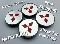 main image for ad 4 x wheel caps MITSUBISHI 69mm 70mm approx Alloy cap hub