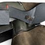 Moda in pelle New Leather Khaki metallic Chelsea boots Image 2