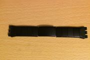Black aluminium flexible bracelet for Swatch Irony