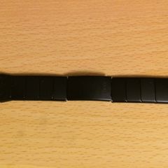 Black aluminium flexible bracelet for Swatch Irony