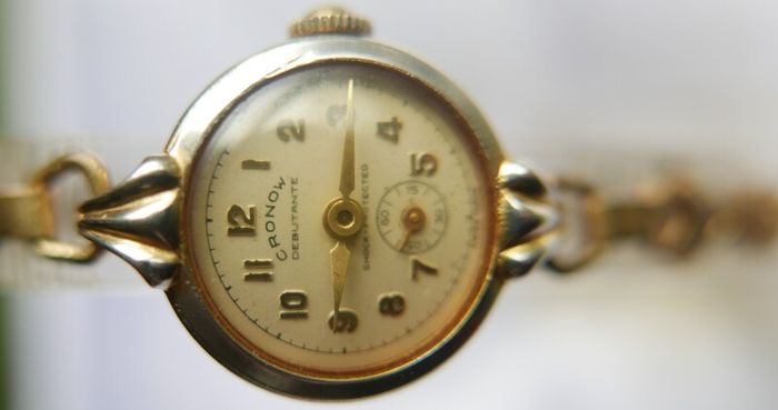 Vintage 1930s CRONOW Rolled Gold Watch - Working Vintage Ladies Manual Wind Up Wrist Watch