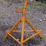 Vintage Mid-Century Bamboo Floor Lamp & Plant Stand Boho Retro Style Image 4