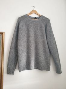 Theory Wool Blend Knitted Jumper Size Large