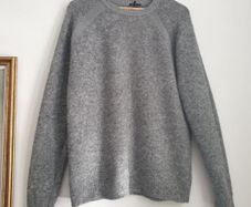 Theory Wool Blend Knitted Jumper Size Large