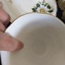 Fabulous Arklow Pottery Bone China Trio in "Display-Only" Condition - a Lovely Floral Pattern in White, Yellow and Green. Image 6