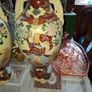 A Large Beautiful Old Pair of Satsuma Pottery Vases around 1900s, Japanese earthenware Image 5