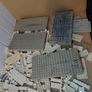 Vintage Lego Blocks 1960s onward wt Patent Pending Pieces White Grey Base Pieces Image 6