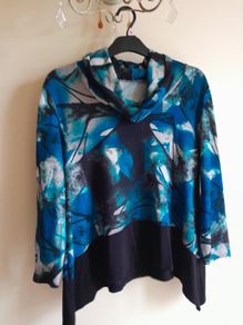 Cowl Neck Long Sleeve Top New.. .