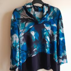 Cowl Neck Long Sleeve Top New.. .