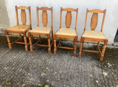 Antique Chairs x 4 - Art Deco Style