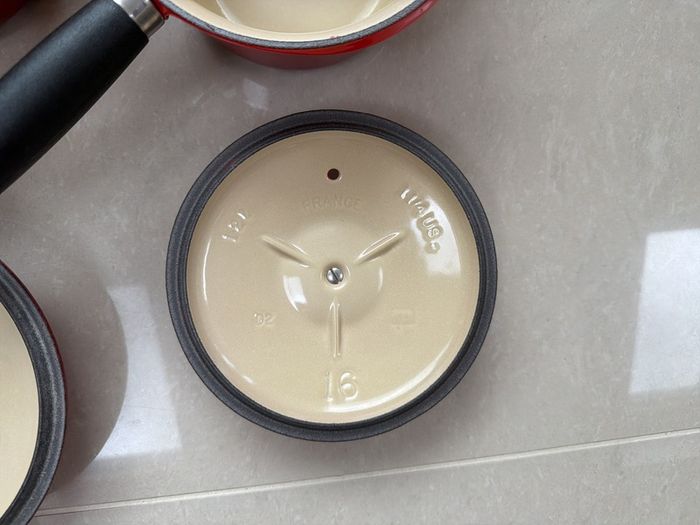 Le Creuset Cast Iron Saucepan Set 16cm, 18cm & 20cm