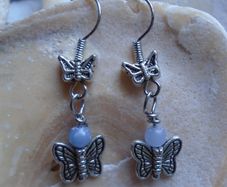 Handmade errings, Butterfly earrings, Jewellery, Drop earrings, Gift