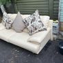 cream leather suite Image 2